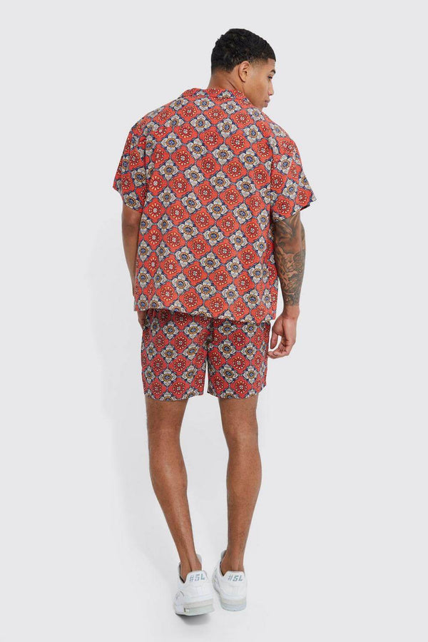 Boxer Shorts For Men - Aztec Print