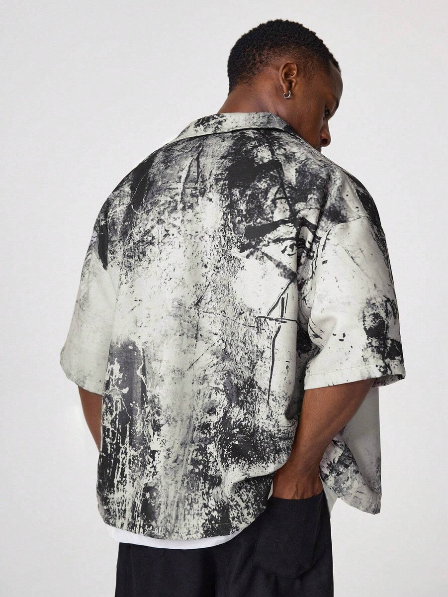 Men's All-Over Print Zip-Up Casual Shirt – Roar Fox