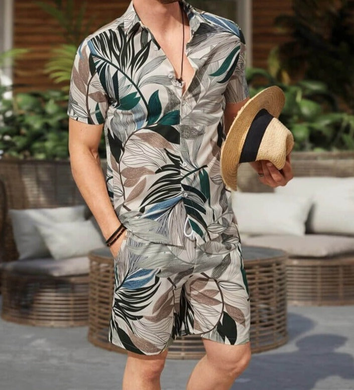 Boxer Shorts For Men - Tropical Leaf Print