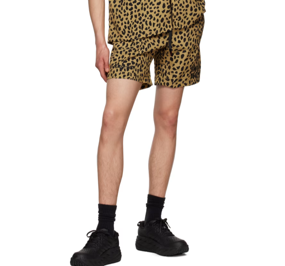 Boxer Shorts For Men - Beige Leopard Print