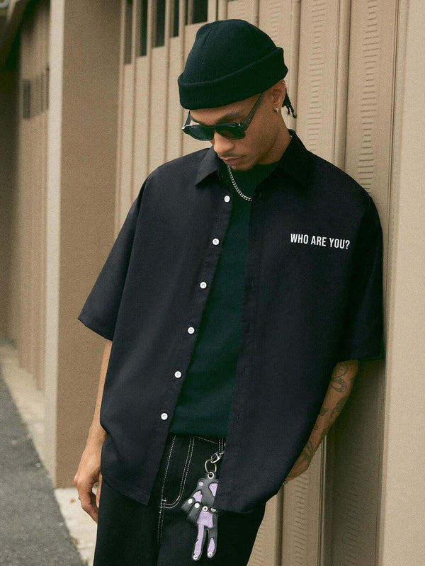 Black Dog Graphic Printed Shirt