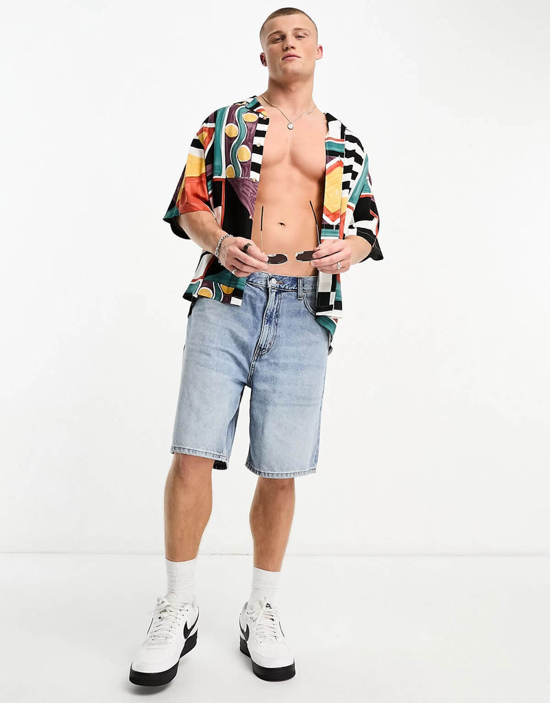 Boxy Vintage Inspired Revere Printed Shirt – Roar Fox