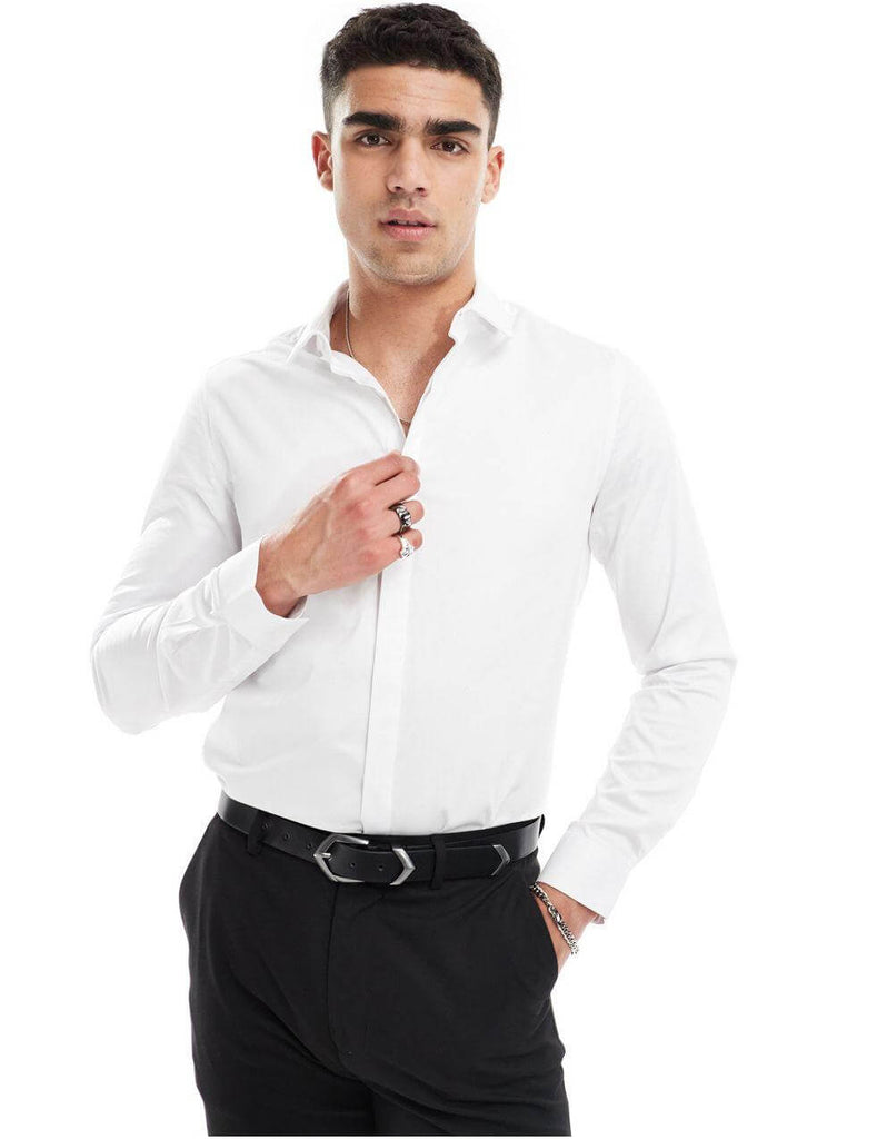 Bright White Premium Cotton Shirt