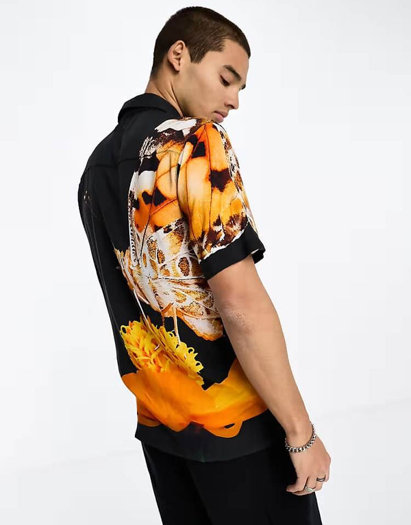 Coney Island Picnic Butterfly Printed Shirt