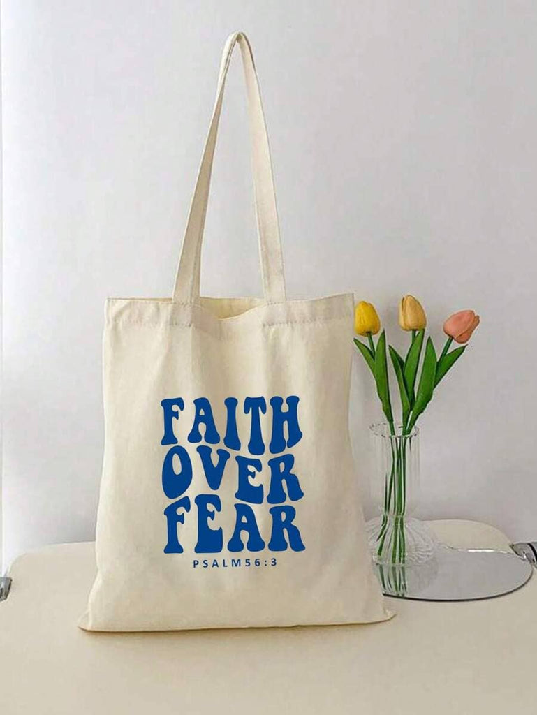 Faith Over Fear Zipper Tote Bag – Roar Fox