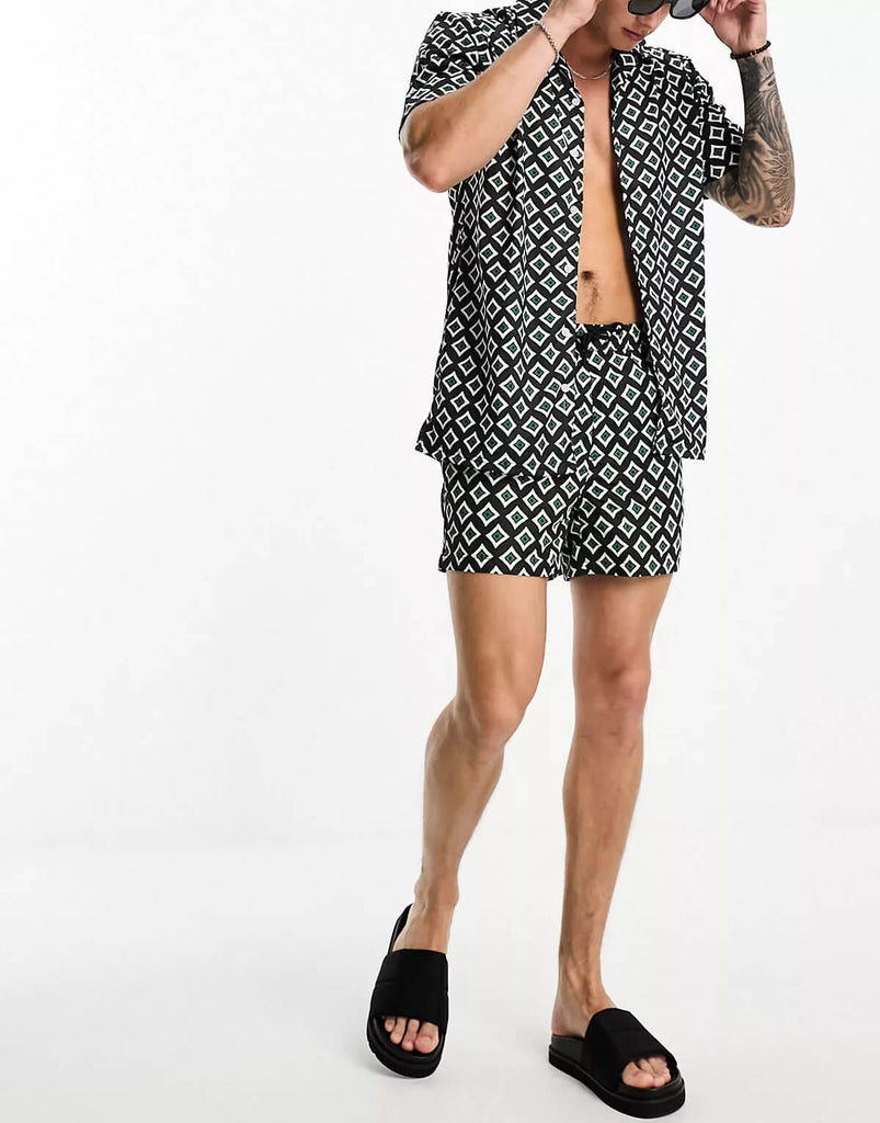 Boxer Shorts For Men - Geo Print