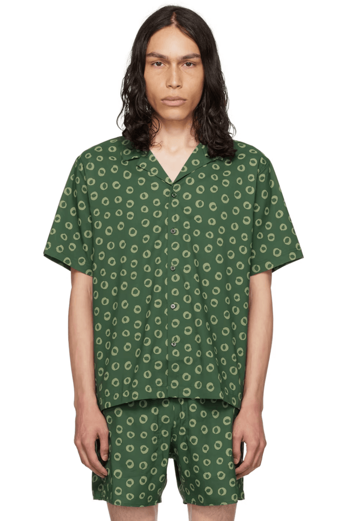 Green Graphic Pattern Printed Co-Ords