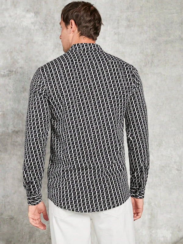 Men Allover Print Shirt