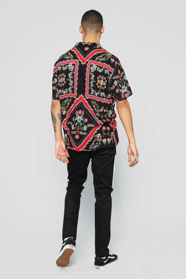 Men Rafael Short Sleeve Multi Print Shirt 