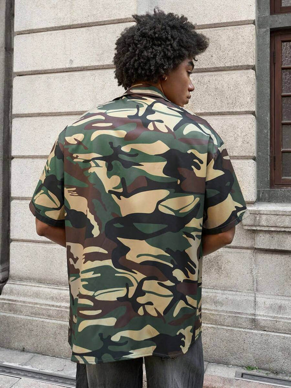 Men's Camouflage Printed Shirt