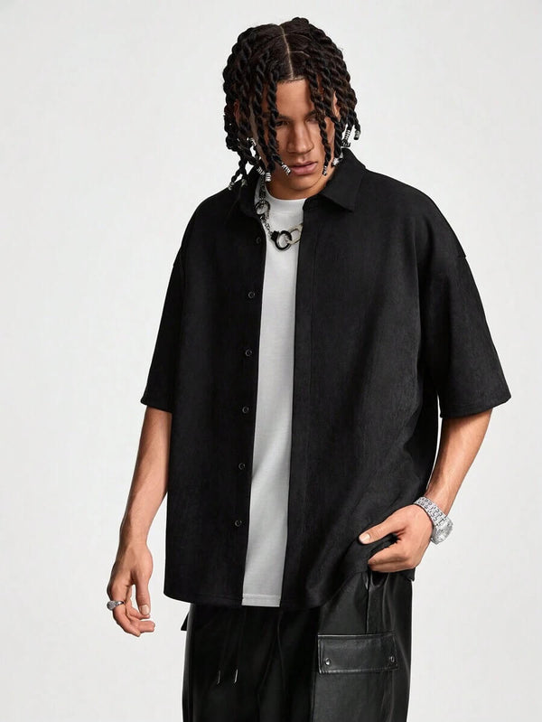 Men's Daily Wear Button Down Printed Shirt