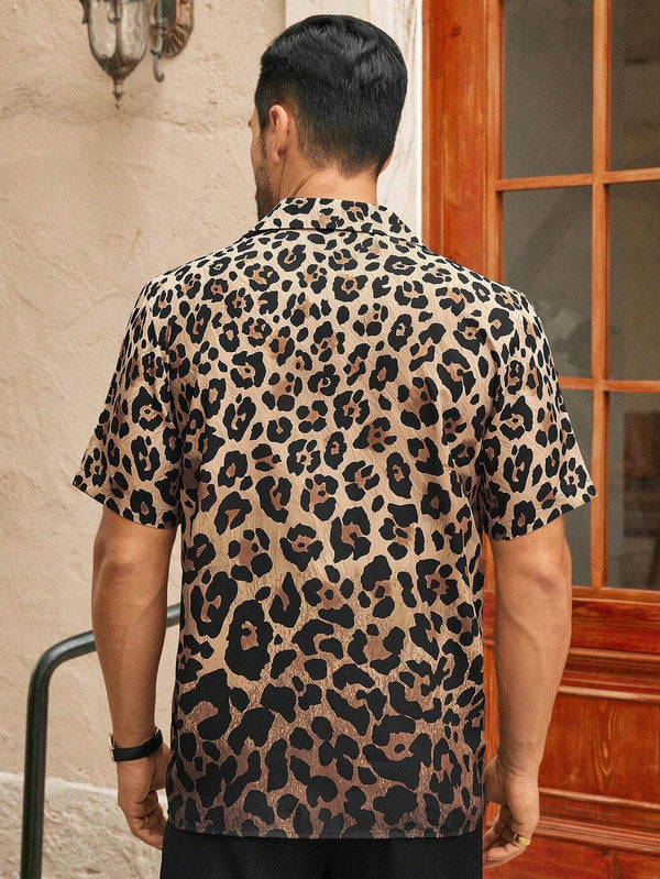 Men's Leopard 3D Printed Shirt