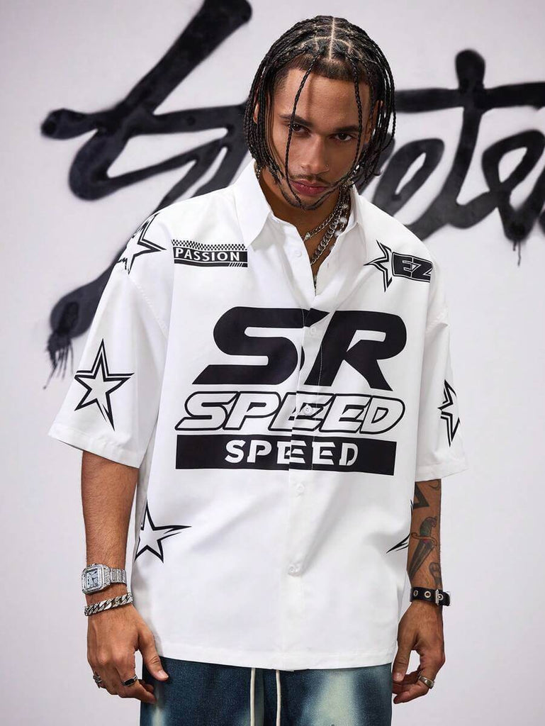 Men's Racing Fitted Casual Summer Shirt