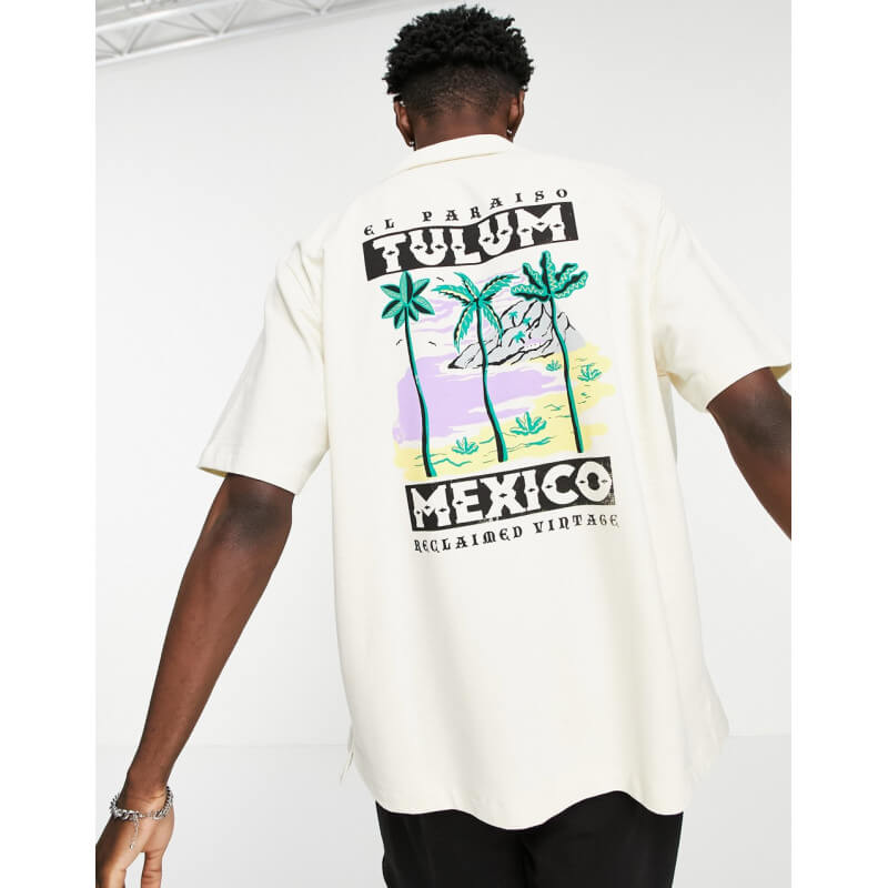 Mexico Reclaimed Vintage Inspired Tulum Back Print Shirt