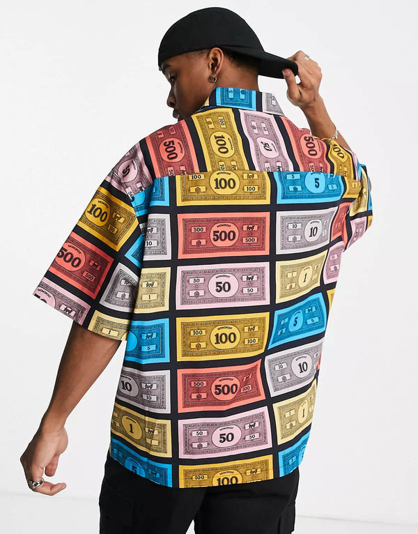 Multi Colour Monopoly Printed Shirt