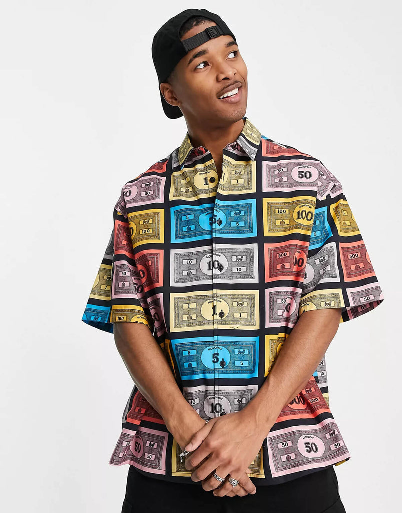 Multi Colour Monopoly Printed Shirt