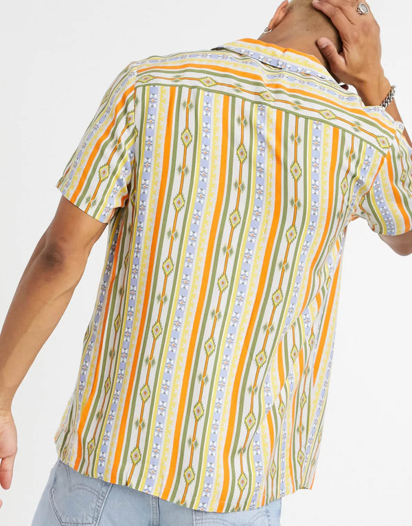 Multi Colour Stripe Printed Shirt