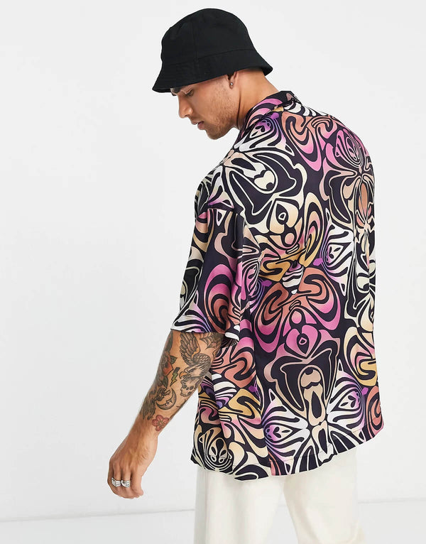 Multicoloured Printed Designer Shirt