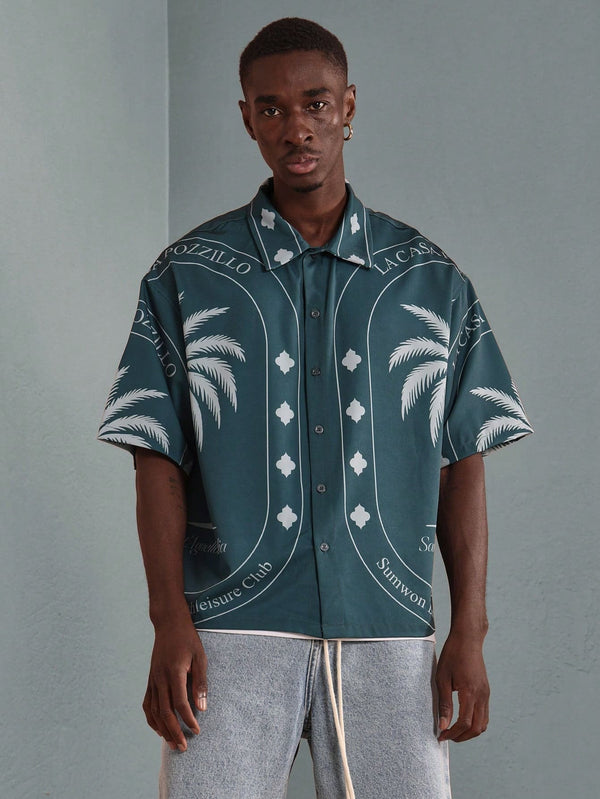 Palm Tree Pattern Vacation Beach Shirt
