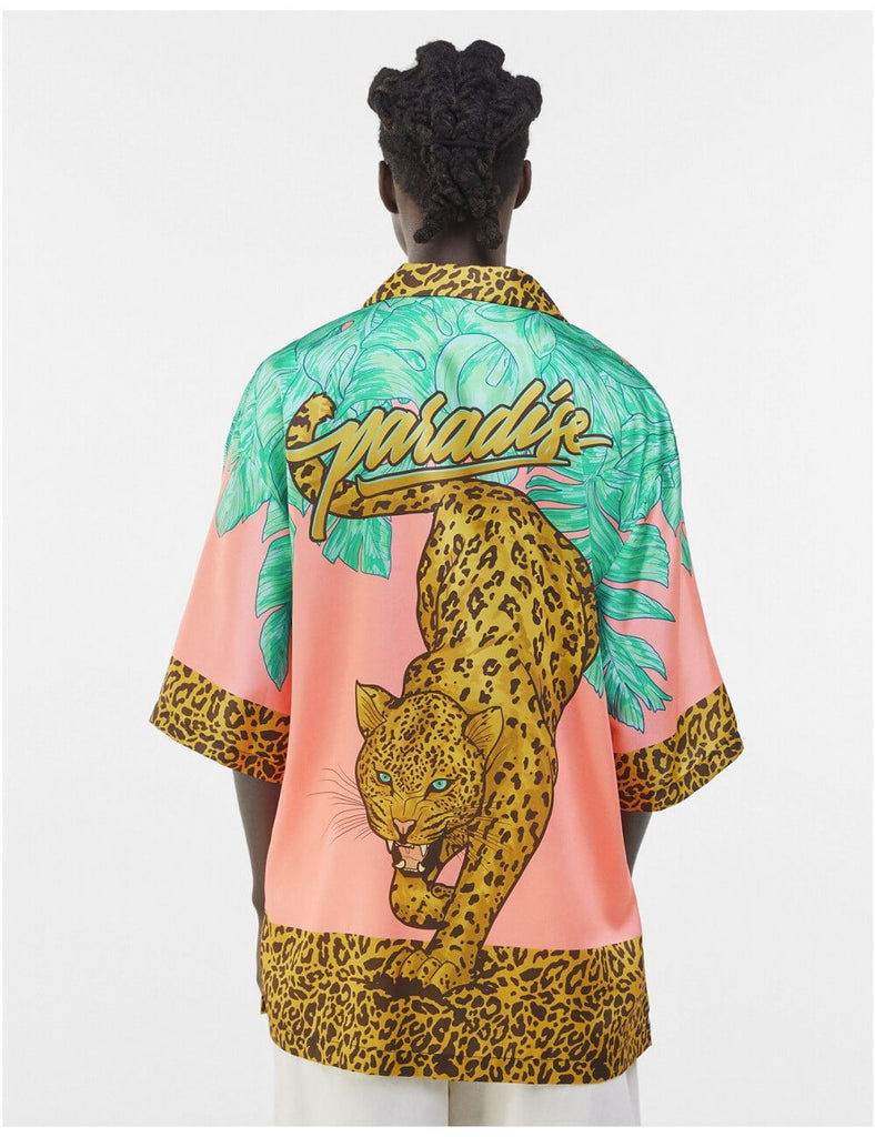 Paradise Tiger Back Print Pink Shirt