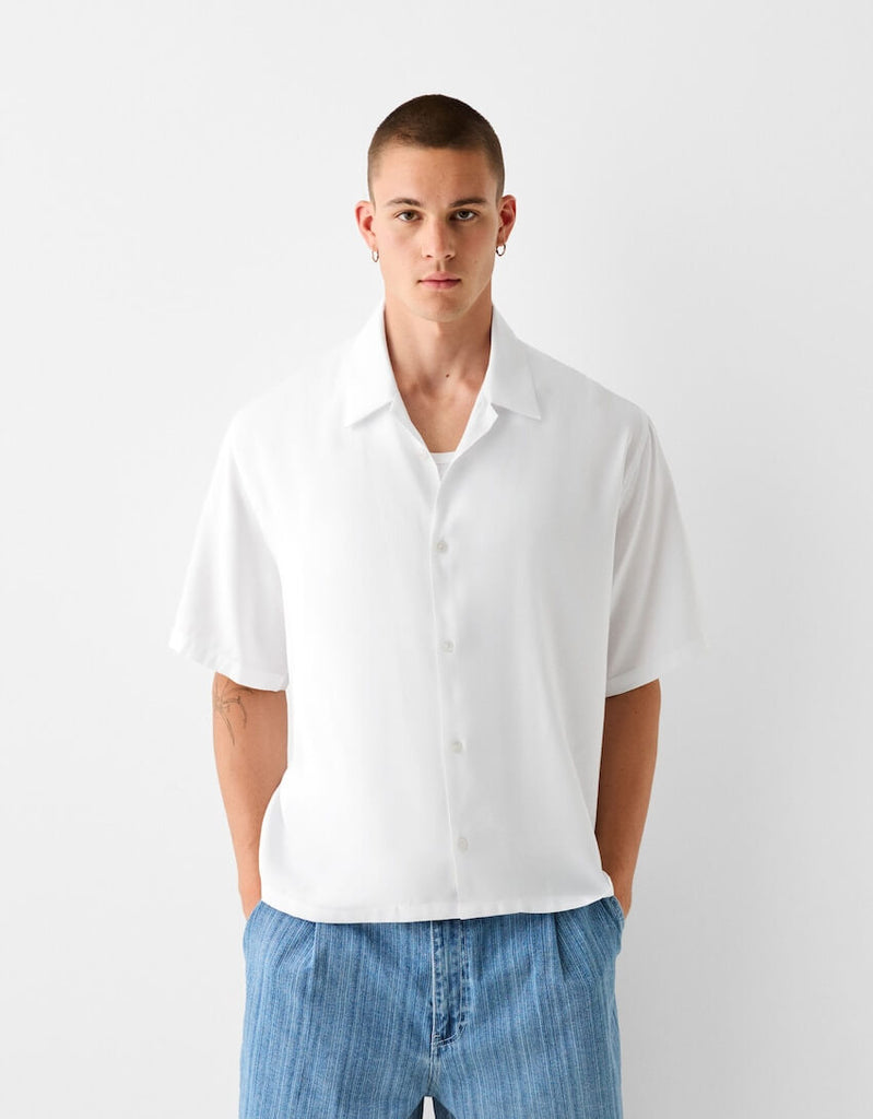 Plain White Short Sleeve Shirt