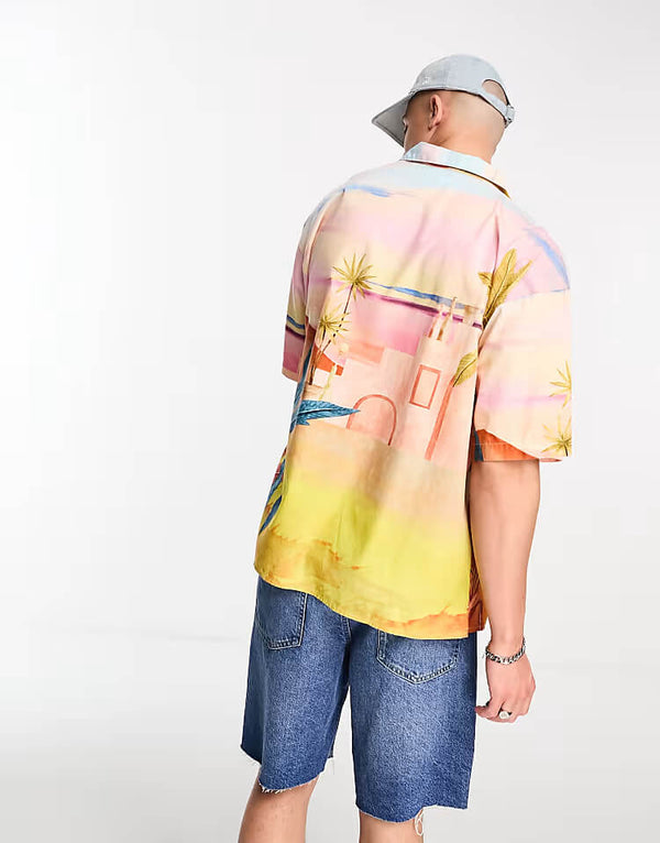 Scenic Beach Revere Collar Shirt