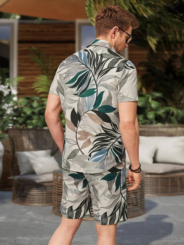 Boxer Shorts For Men - Tropical Leaf Print
