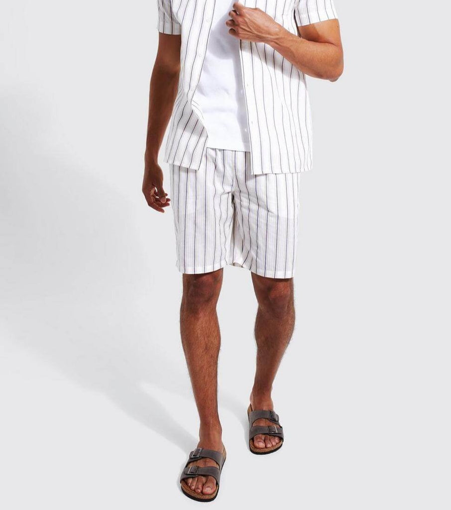 Boxer Shorts For Men - White Stripe