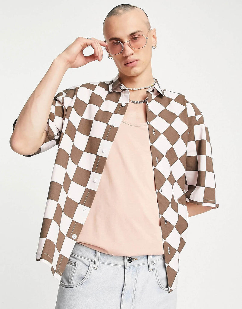 Checkerboard Printed Shirt