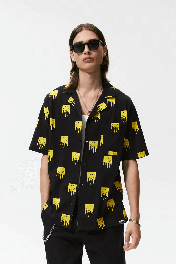 Melted Cheese Smile Printed Shirt 