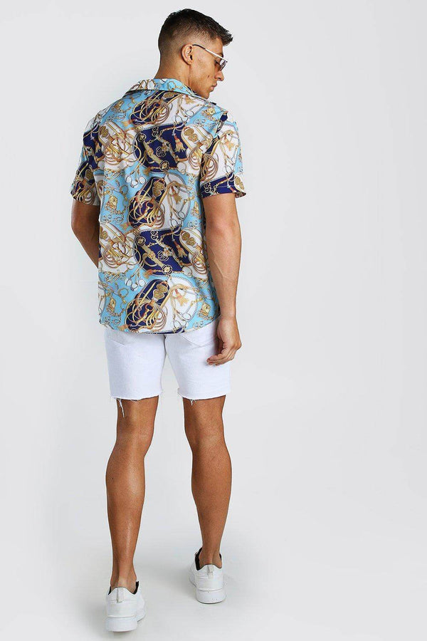 Men Bandana Revere Short Sleeve Shirt – Roar Fox