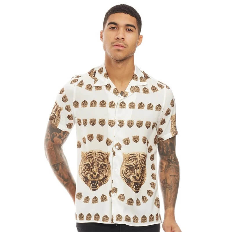 Hermano long sleeve shirt with tiger print