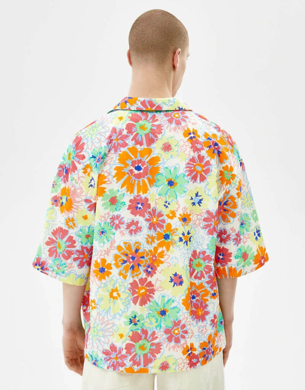 Multi Color Floral Print Shirt