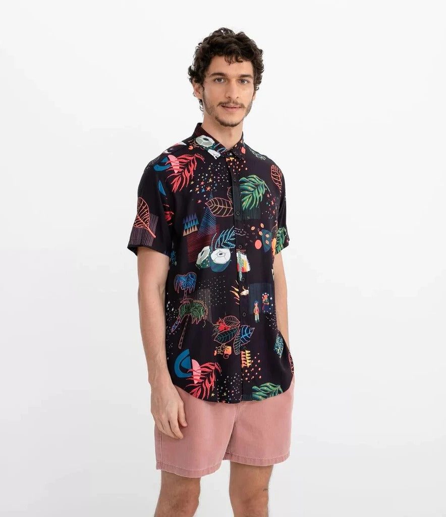 Sea Thing Printed Short Sleeve Shirt 